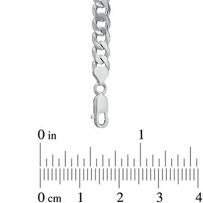 Men's 11.0mm Curb Chain Necklace in Sterling Silver - 22"
