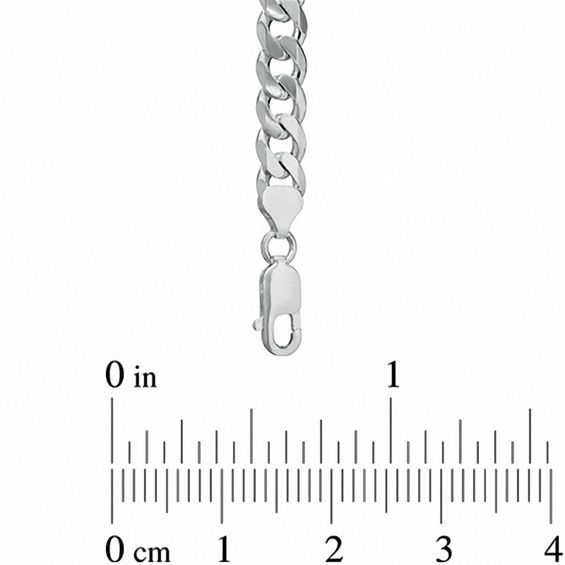 Men's 11.0mm Curb Chain Necklace in Sterling Silver - 22"