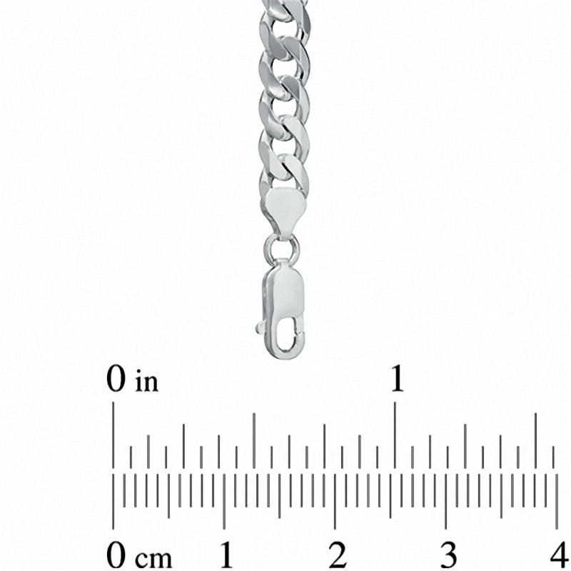Men's 11.0mm Curb Chain Necklace in Sterling Silver - 22"