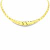 Graduated Stampato Necklace in 10K Gold - 17"