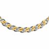10K Two-Tone Gold Horseshoe Link Necklace