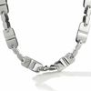 Thumbnail Image 1 of Men's Alternating "D" Link Necklace in Stainless Steel - 24"