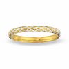 Thumbnail Image 1 of 14K Gold and Sterling Silver 8.0mm Brushed Quilt Bangle