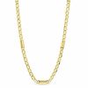 Men's 5.75mm Mariner Bar Chain Necklace in 10K Gold - 22"