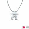 Thumbnail Image 1 of 0.20 CT. Certified Canadian Diamond Inuk Shuk Pendant in 14K White Gold (I/I1)