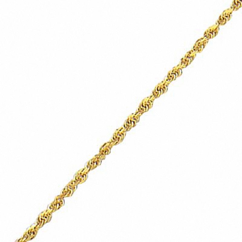 014 Gauge Rope Chain Necklace in 10K Gold - 22"