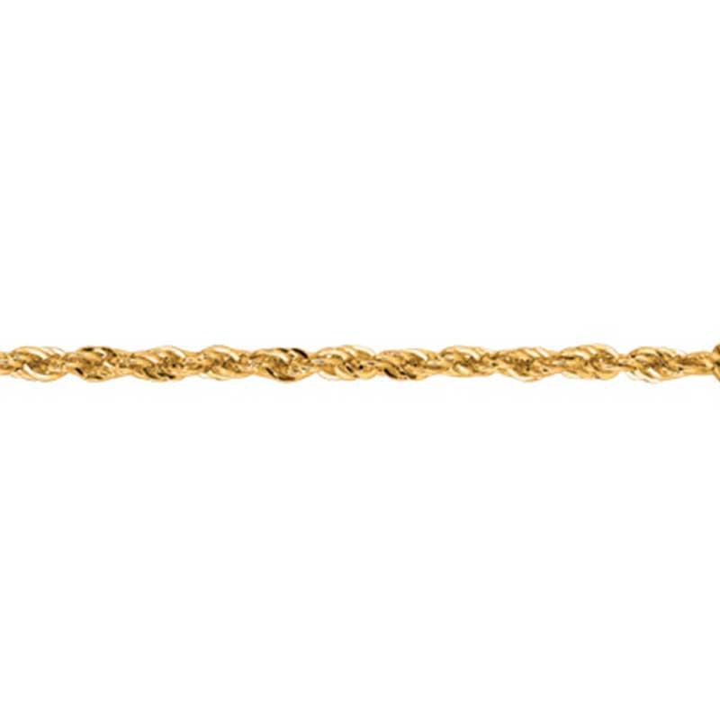 014 Gauge Rope Chain Necklace in 10K Gold|Peoples Jewellers