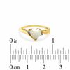 Thumbnail Image 3 of 7.0mm Heart-Shaped Opal and Diamond Ring in 10K Gold