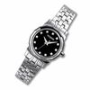 Ladies' Wittnauer Winter Garden™ Diamond Accent Watch with Black Dial (Model: 10P05)