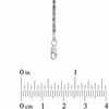 Thumbnail Image 1 of 2.5mm Glitter Rope Chain Necklace in Hollow 10K White Gold