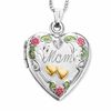 Thumbnail Image 1 of Mom Heart Locket in Sterling Silver