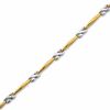 Thumbnail Image 1 of 10K Two-Tone Gold "X" Stampato Bracelet