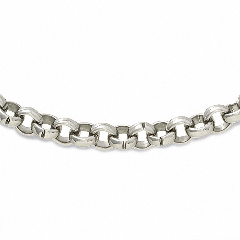 Men's Stainless Steel Small Rolo Chain Necklace - 24"