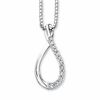 Thumbnail Image 0 of 0.10 CTW Diamond Accent Infinity Pendant in Sterling Silver
