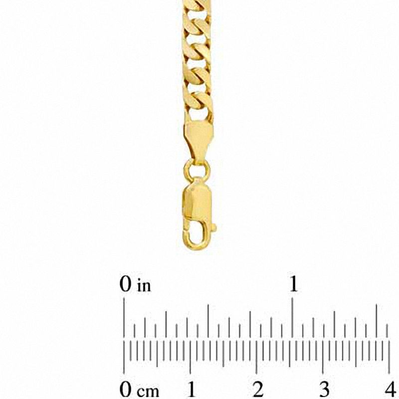 Main Image 2 of Men's Square Link Chain Necklace in Solid 10K Gold - 22"