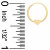 Thumbnail Image 1 of Child's 14K Gold Heart Hoop Earrings