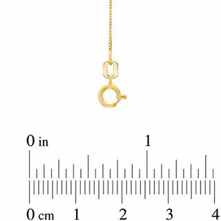 0.55mm Box Chain Necklace in Solid 10K Gold - 15"