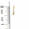 Thumbnail Image 2 of 14K Two-Tone Gold Polished Sculpted Mini Hoop Earrings
