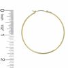 Thumbnail Image 3 of 14K Gold 47mm Polished Hinged Hoop Earrings