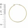 Thumbnail Image 2 of 14K Gold 47mm Polished Hinged Hoop Earrings