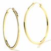 Thumbnail Image 1 of 14K Gold 35mm Polished Square Hoop Earrings