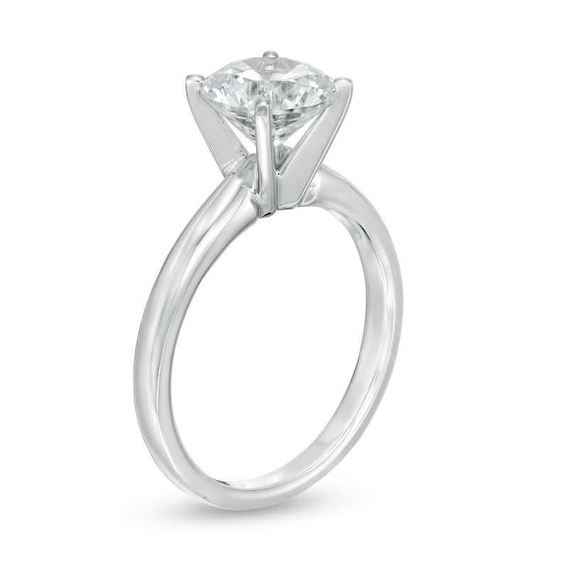 Main Image 3 of 2.00 CT. Certified Prestige® Diamond Solitaire Engagement Ring in 14K White Gold (J/I1)