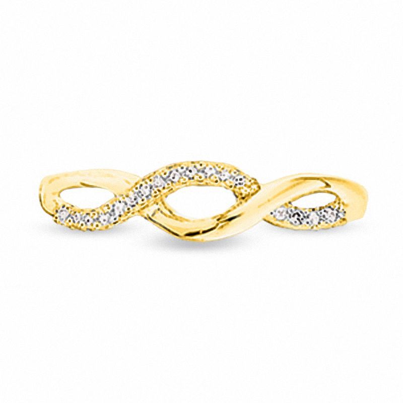 Diamond Accent Twine Ring in 10K Gold