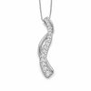 Thumbnail Image 0 of 0.25 CT. T.W. Journey Diamond Vine Pendant in 10K White Gold