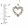 Thumbnail Image 1 of 1.00 CT. T.W. Diamond Elegant Heart Pendant in 10K Gold