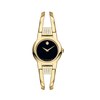 Thumbnail Image 1 of Ladies' Movado Amorosa® Diamond Accent Gold-Tone PVD Watch with Black Dial (Model: 0606895)