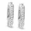 Thumbnail Image 1 of Diamond Fascination™ 14K White Gold U-Hoop Earrings