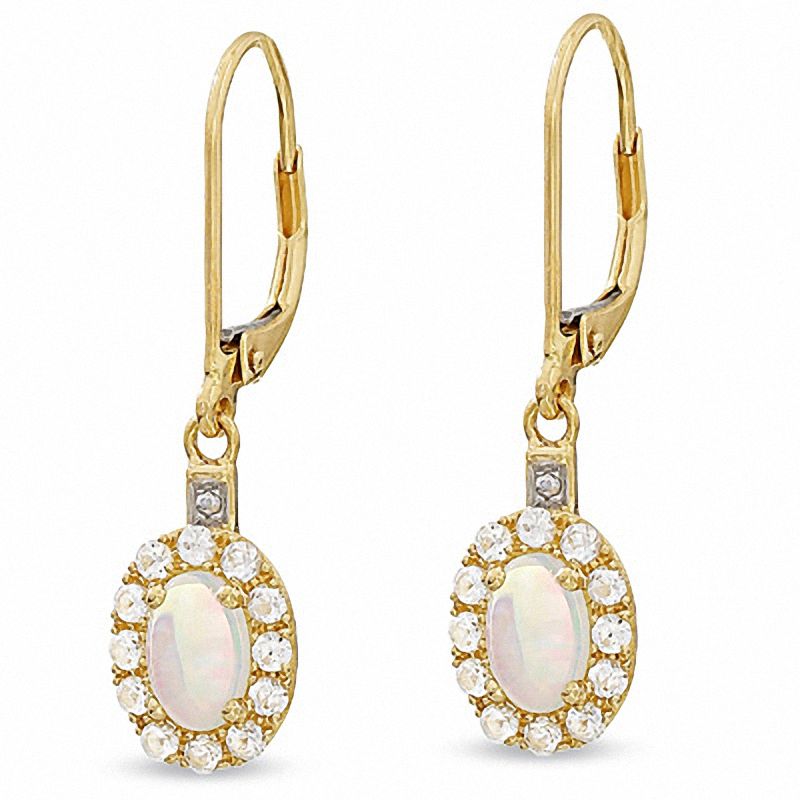 9ct Yellow Gold Sapphire Drop Earrings. | Bruce Russell & Son