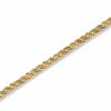 Rope Chain Bracelet in 14K Tri-Tone Gold - 7.5"