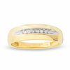 Thumbnail Image 0 of Men's Diamond Accent Channel Band in 10K Gold