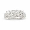 1.00 CT. T.W. Diamond Double Row Ring in 14K White Gold