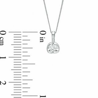 CT. Canadian Certified Diamond Solitaire Tension-Set Pendant in 14K White Gold (I/I2