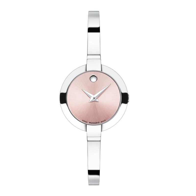 Ladies' Movado Bela Pink Dial Bangle Watch (Model: 06060596)