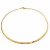 Thumbnail Image 1 of Polished 4.0mm Omega Chain Necklace in 14K Gold - 16"