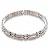 Men's 0.50 CT. T.W. Diamond Bracelet in Titanium and Sterling Silver