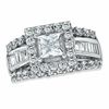 Thumbnail Image 0 of 2.00 CT. T.W. Frame Square-Cut Diamond Engagement Ring in 14K White Gold (H-I/I1-I2)