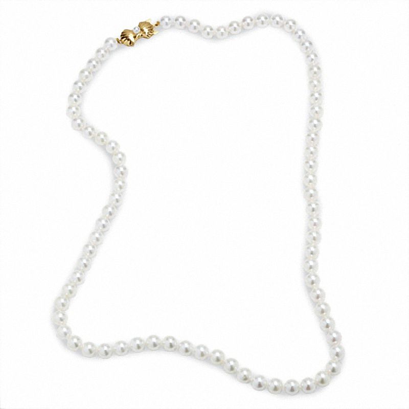 Blue Lagoon® by Mikimoto 6.0-6.5mm 18" Cultured Akoya Pearl Strand with 14K Gold Clasp