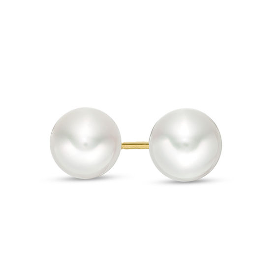 Blue Lagoon® by Mikimoto 6.0-6.5mm Akoya Cultured Pearl Earrings in 14K Gold