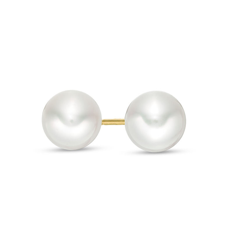 Blue Lagoon® by Mikimoto 6.0-6.5mm Cultured Akoya Pearl Earrings in 14K Gold