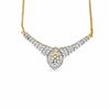 Thumbnail Image 1 of 1.75 CT. T.W. Marquise Diamond Crown Necklace in 10K Gold
