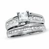 Thumbnail Image 0 of 2.00 CT. T.W. Princess-Cut Diamond Bridal Set in 14K White Gold