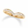 Thumbnail Image 1 of 0.25 CT. T.W. Diamond Chevron Channel Band in 10K Gold