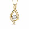 Sirena™ 0.37 CT. T.W. Diamond Illusion Pendant in 14K Gold