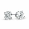 Thumbnail Image 1 of 0.60 CT. T.W. Diamond Solitaire Stud Earrings in 14K White Gold (K-L/I2-I3)