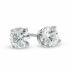 Thumbnail Image 0 of 0.60 CT. T.W. Diamond Solitaire Stud Earrings in 14K White Gold (K-L/I2-I3)