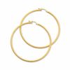 Thumbnail Image 1 of 14K Gold Gypsy Hoop Earrings